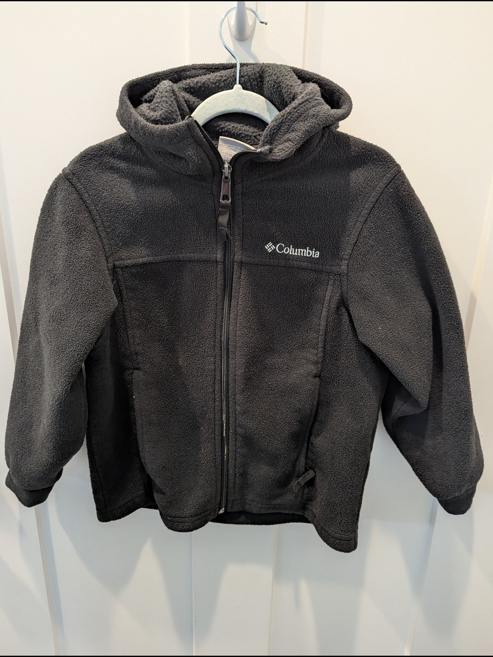 Columbia Black Hooded Fleece Jacket